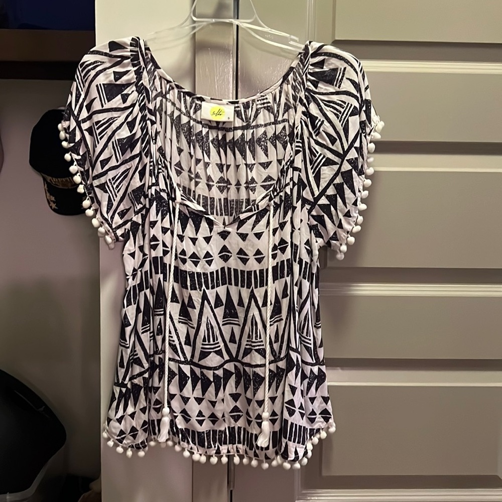 Black and white shirt